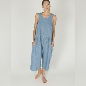 ILANA KOHN Blue Denim Samet Jumpsuit S